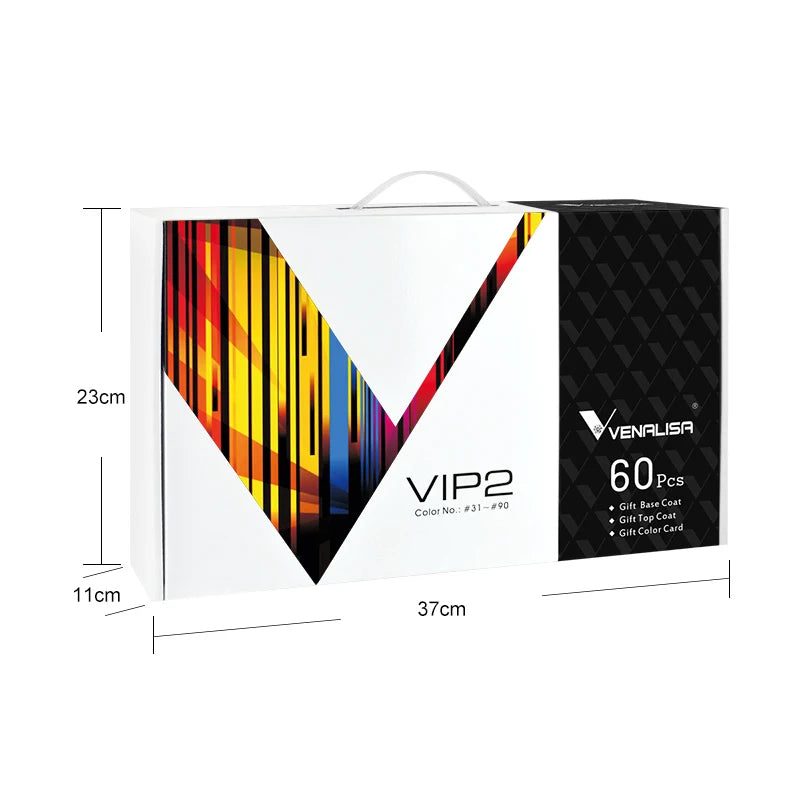 New Fashion Color Venalisa Gel Polish Kit VIP4 HEMA TPO FREE Enamel Vernish For Nail Art Design Whole Set Nail Gel Learner Kit