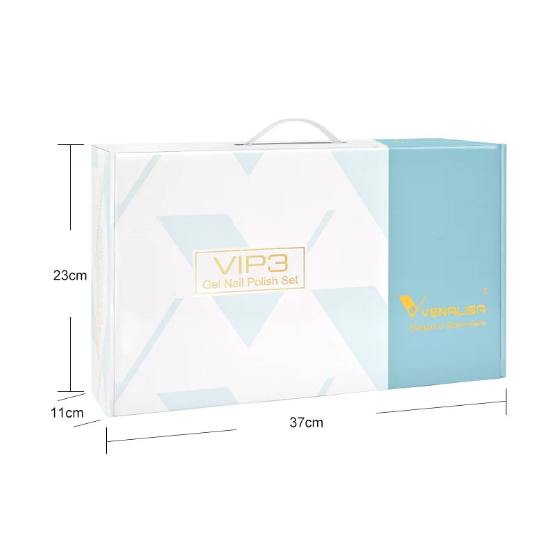 New Fashion Color Venalisa Gel Polish Kit VIP4 HEMA TPO FREE Enamel Vernish For Nail Art Design Whole Set Nail Gel Learner Kit