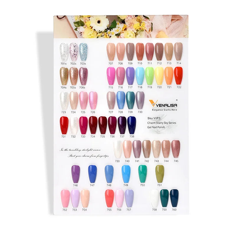 New Fashion Color Venalisa Gel Polish Kit VIP4 HEMA TPO FREE Enamel Vernish For Nail Art Design Whole Set Nail Gel Learner Kit