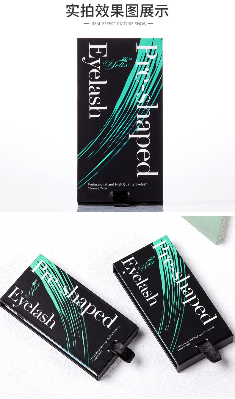 Cross-border European and American Eyelash 3D Dense Row False Eyelash Natural Curl Thick Flowering Clover Eyelash Shop Grafting Eyelash