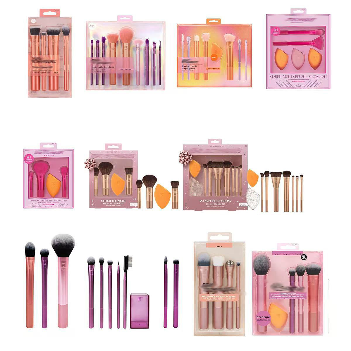American RT series full set of makeup brushes suit 1997 blush brush vignetting brush eye shadow brush beauty eggs for foreign trade