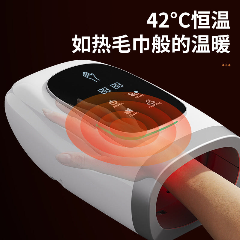 Cross-Border Electric Hand Massager Air Bag Hot Compress Kneading Palm Finger Hand Joint Acupoint Physiotherapy Massager