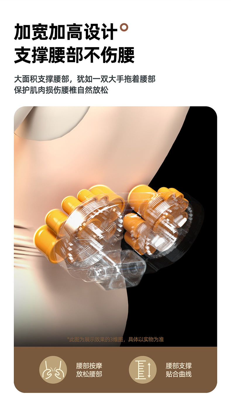 Multifunctional cervical massager neck and shoulder massage pillow home wireless portable kneading hot compress massager