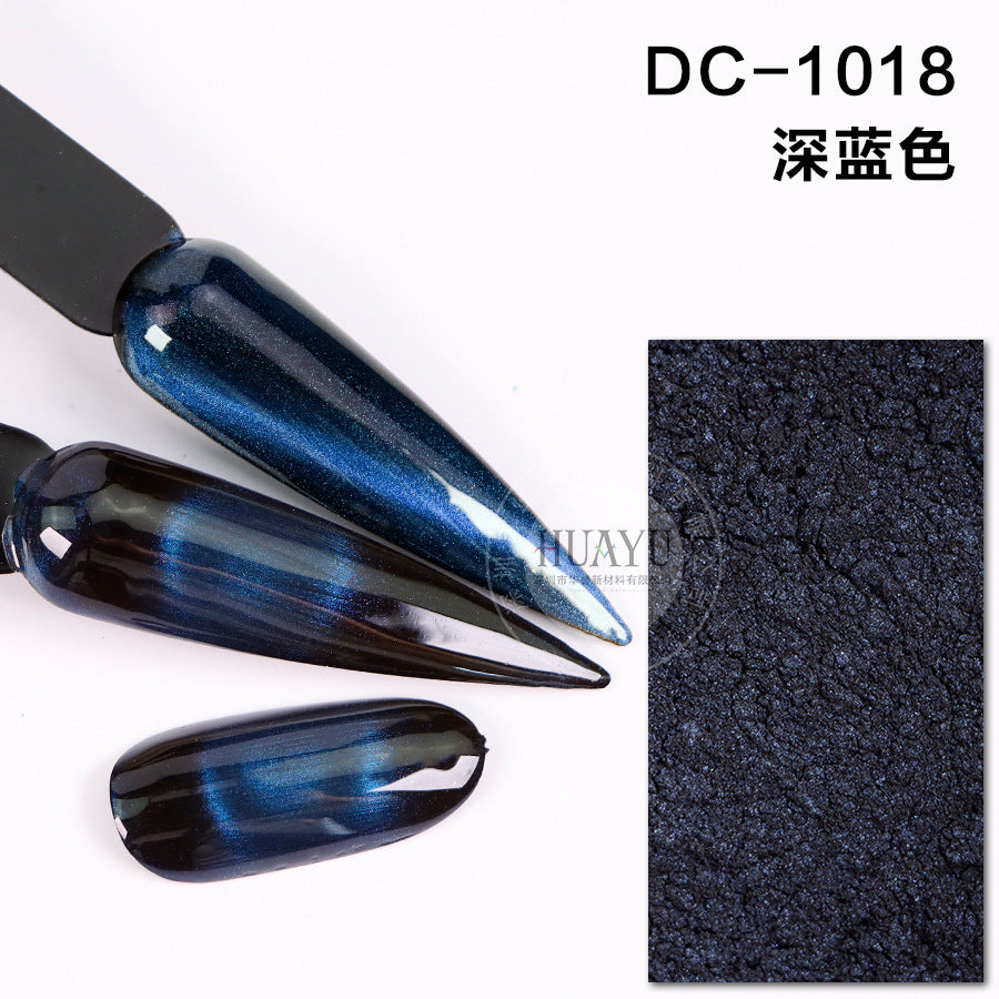 Cross-Border Popular Cat Eye Nail Polish Magnetic Powder Optical Chameleon Magnetic Powder Gradient Color 3D Cat Eye Powder Mirror Magnetic Powder