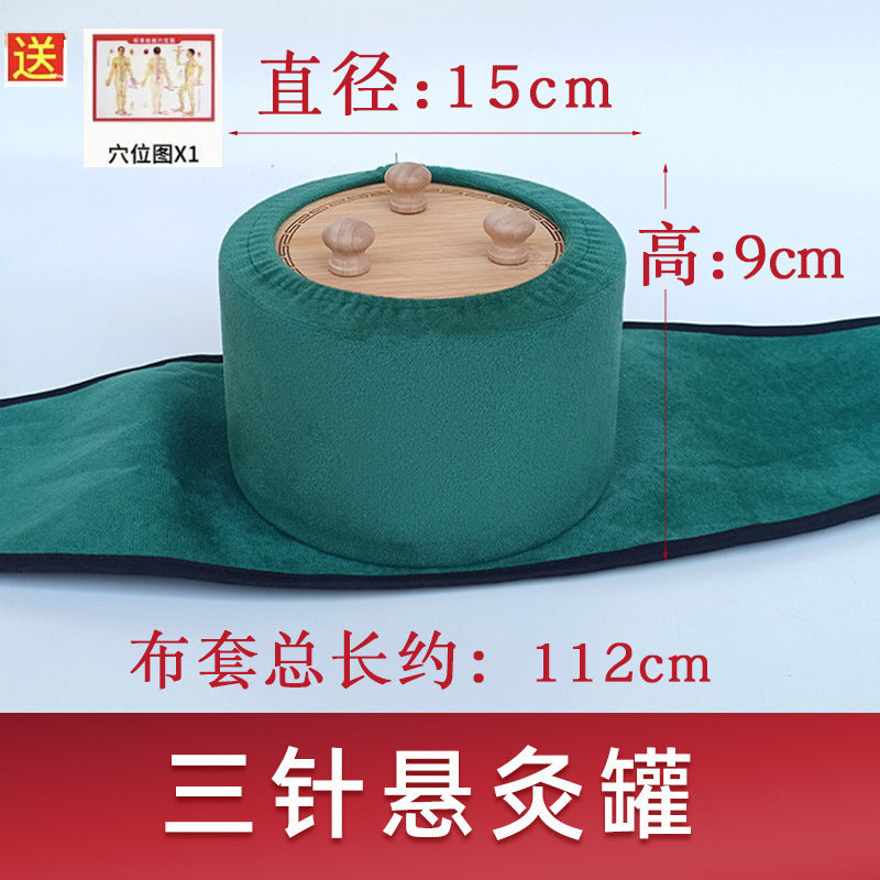 Wholesale Low-Smoke Solid Wood Moxibustion Box, Three-Needle Upgraded Temperature-Adjustable Hanging Moxibustion Box, Moxibustion Jar, Portable Moxibustion Device