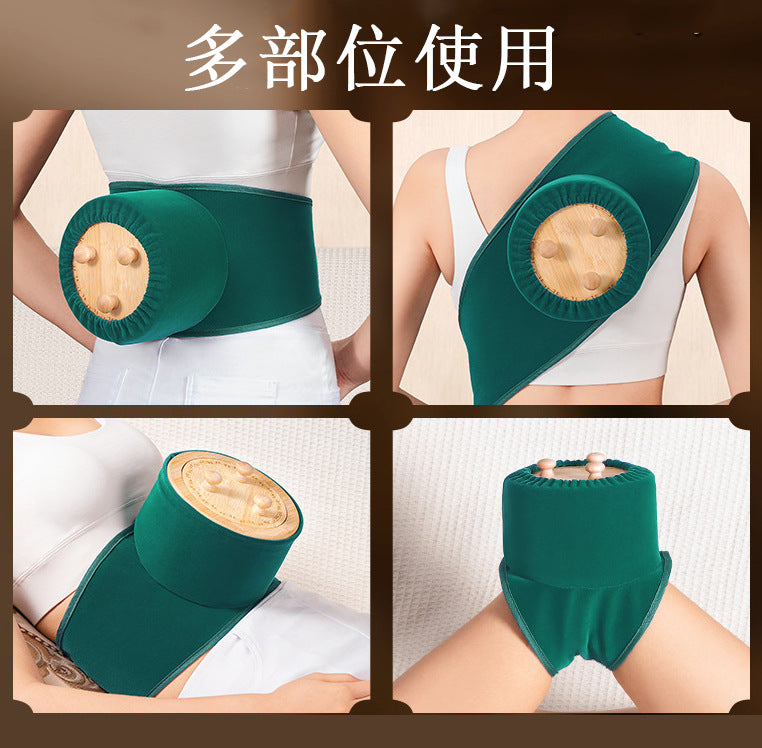 Wholesale Low-Smoke Solid Wood Moxibustion Box, Three-Needle Upgraded Temperature-Adjustable Hanging Moxibustion Box, Moxibustion Jar, Portable Moxibustion Device