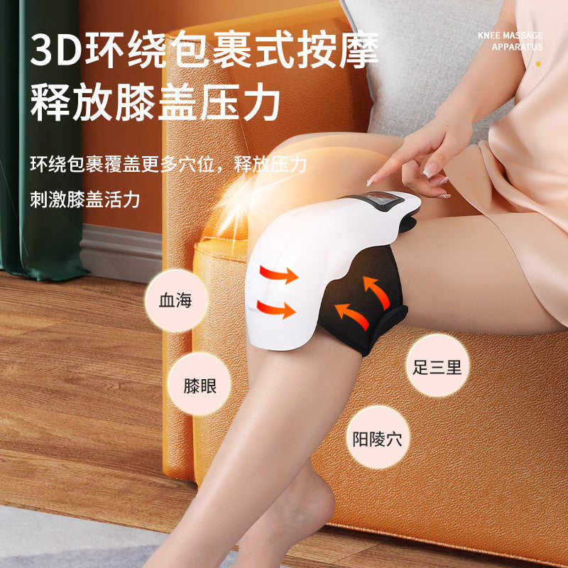 Wireless heating massage knee pads shoulder pads knee electric heating wormwood old cold leg intelligent infrared physiotherapy instrument