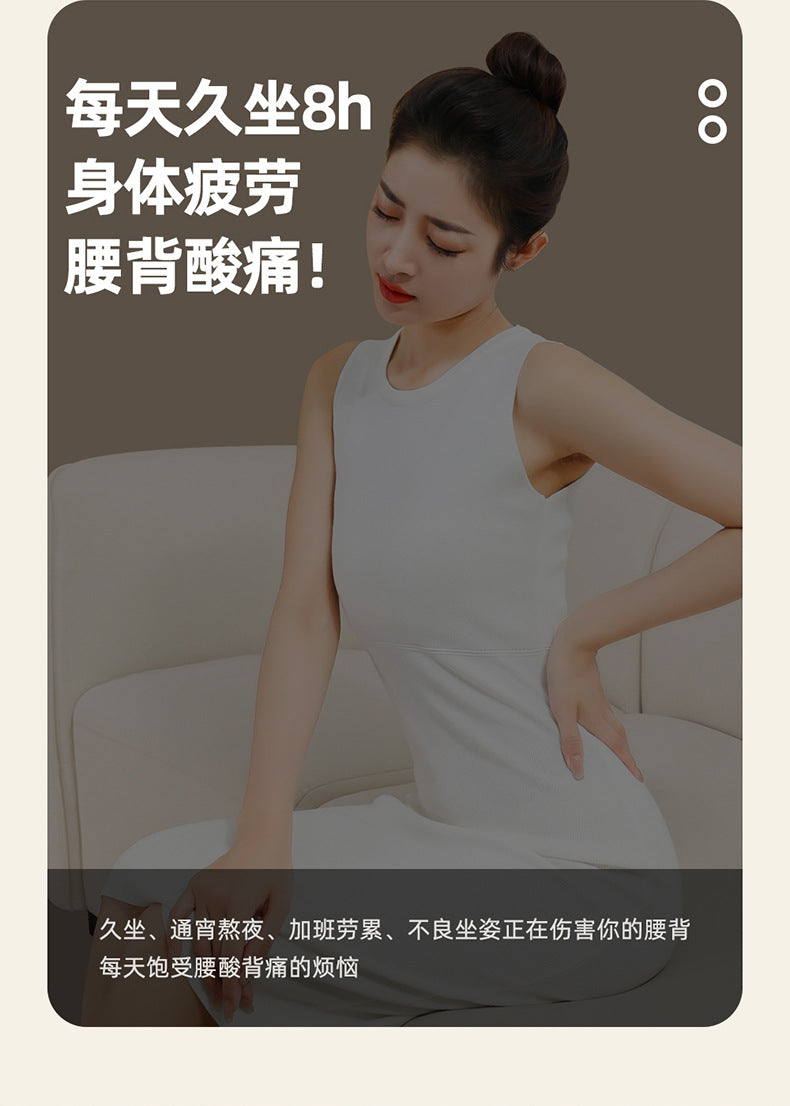 Multifunctional cervical massager neck and shoulder massage pillow home wireless portable kneading hot compress massager