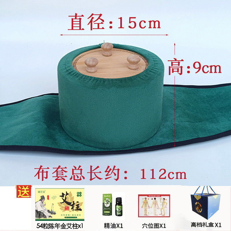Wholesale Low-Smoke Solid Wood Moxibustion Box, Three-Needle Upgraded Temperature-Adjustable Hanging Moxibustion Box, Moxibustion Jar, Portable Moxibustion Device