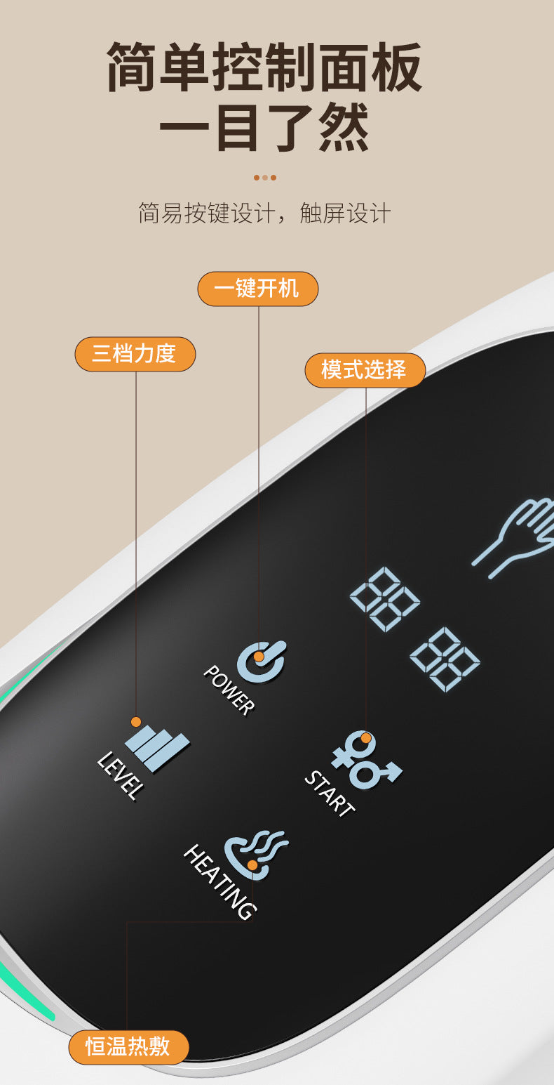 Cross-Border Electric Hand Massager Air Bag Hot Compress Kneading Palm Finger Hand Joint Acupoint Physiotherapy Massager