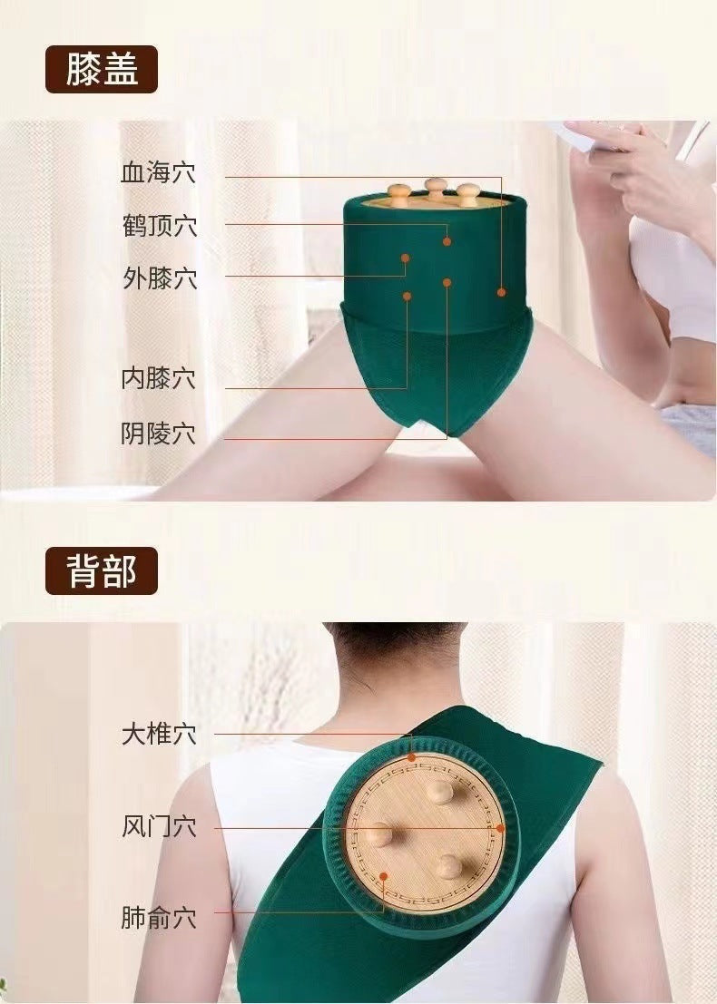 Wholesale Low-Smoke Solid Wood Moxibustion Box, Three-Needle Upgraded Temperature-Adjustable Hanging Moxibustion Box, Moxibustion Jar, Portable Moxibustion Device