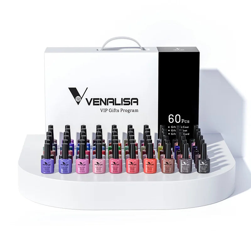 New Fashion Color Venalisa Gel Polish Kit VIP4 HEMA TPO FREE Enamel Vernish For Nail Art Design Whole Set Nail Gel Learner Kit