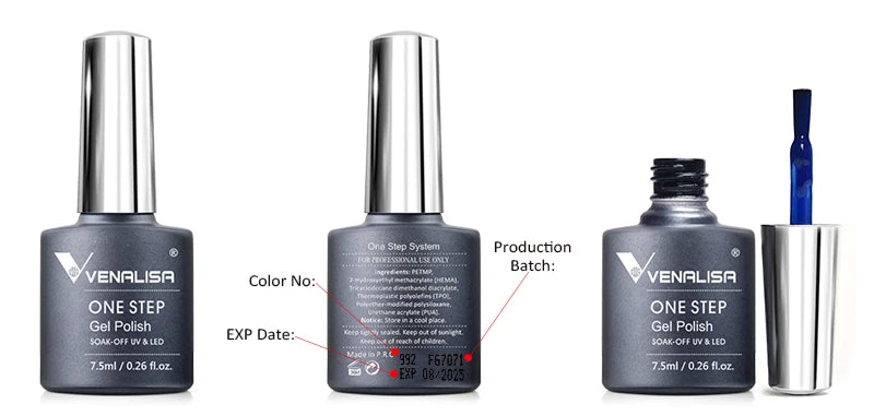 New Fashion Color Venalisa Gel Polish Kit VIP4 HEMA TPO FREE Enamel Vernish For Nail Art Design Whole Set Nail Gel Learner Kit