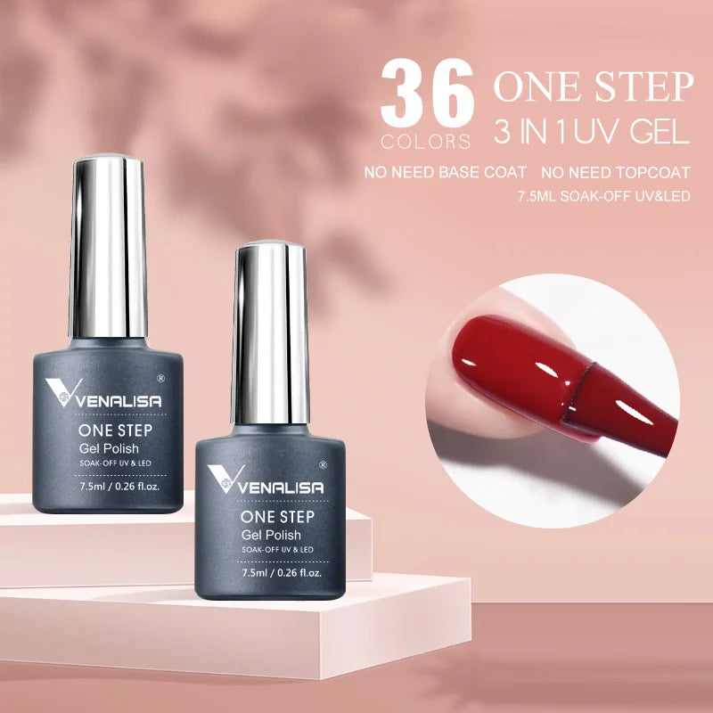New Fashion Color Venalisa Gel Polish Kit VIP4 HEMA TPO FREE Enamel Vernish For Nail Art Design Whole Set Nail Gel Learner Kit