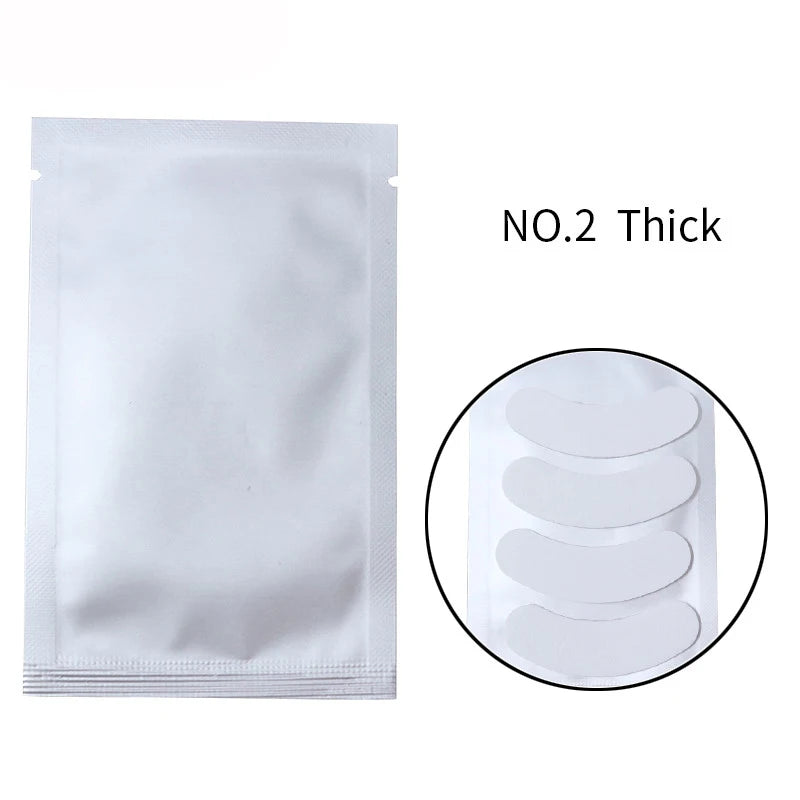 25/50/100/200/500 No.2 Thick Silicone Eyelash Pad Patch Under Eye Pad For Eyelash Extension Silicone Pad Eyelash Extension Tool