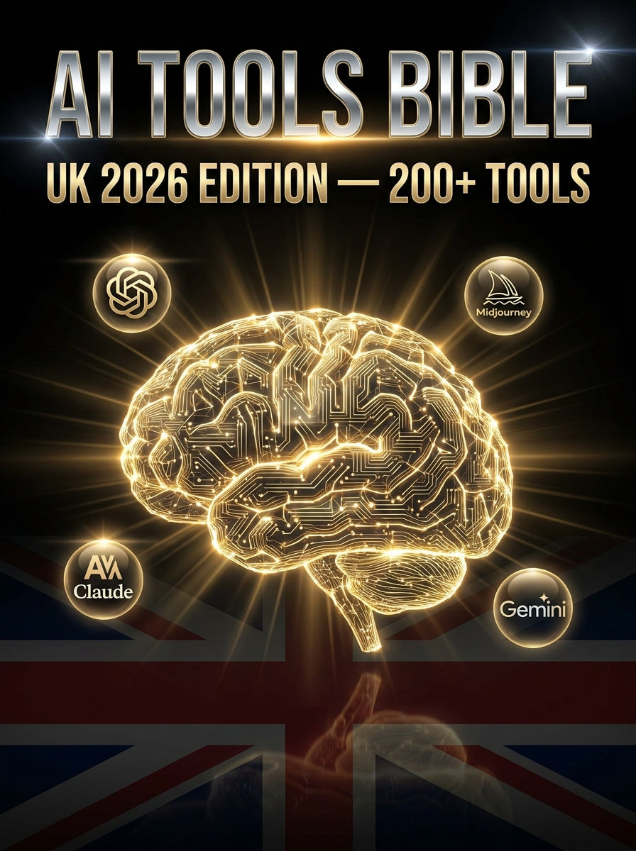 AI Tools Bible UK 2026 — 200+ AI Tools Reviewed & Monetised (Digital Download)