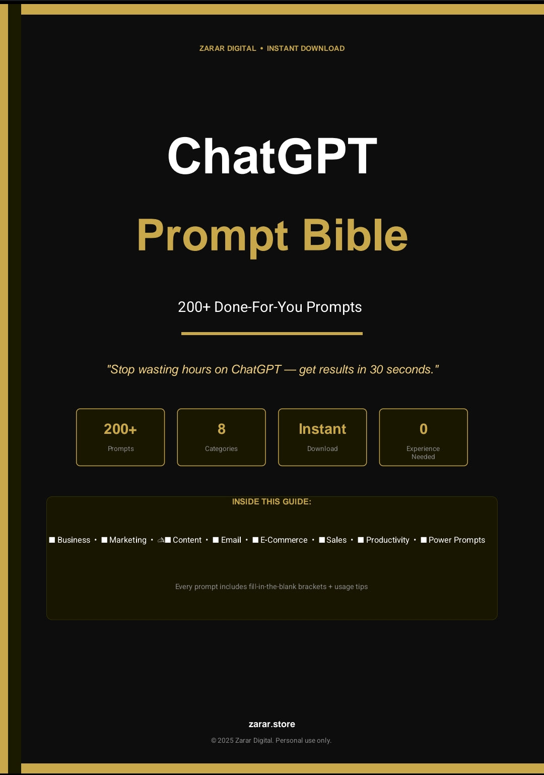 Chatgpt prompts Bible