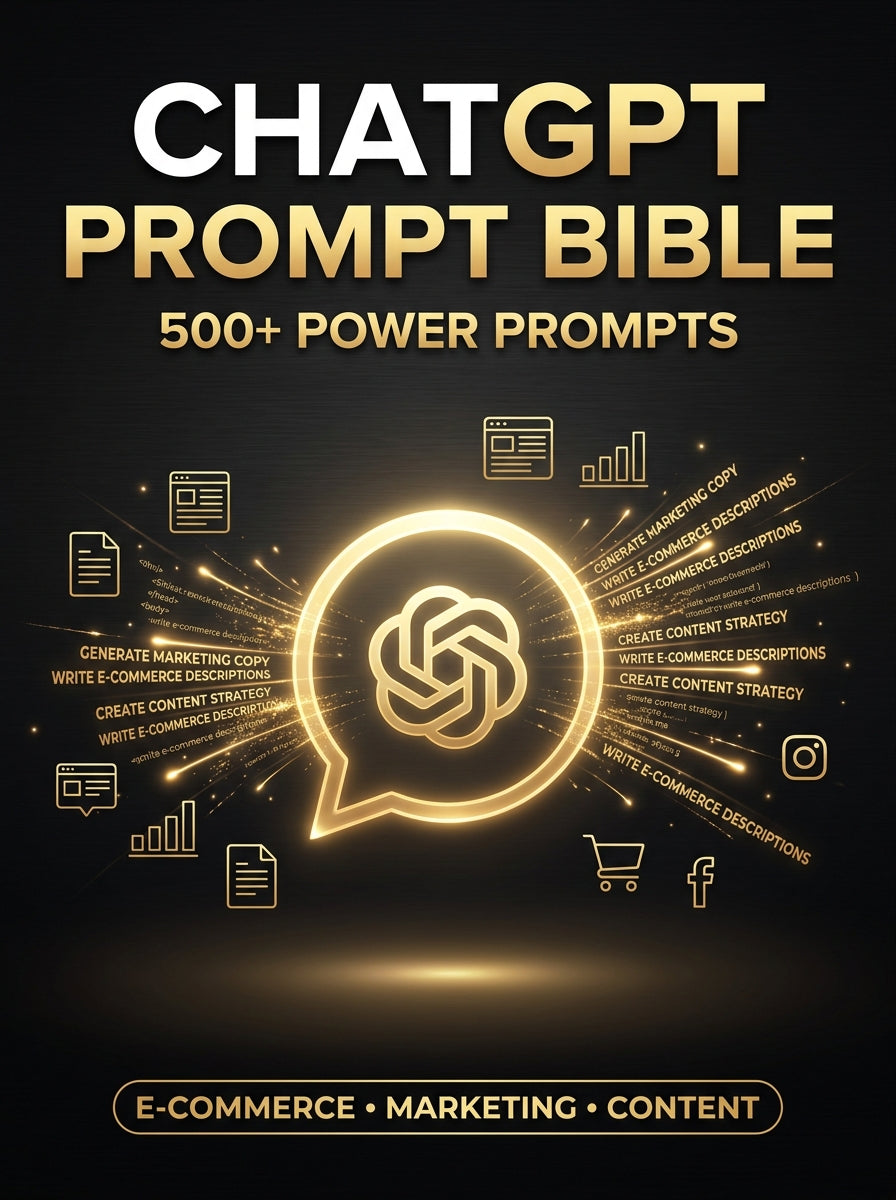 ChatGPT Prompt Bible — 500+ Done-For-You Power Prompts for Business & Marketing (Digital Download)